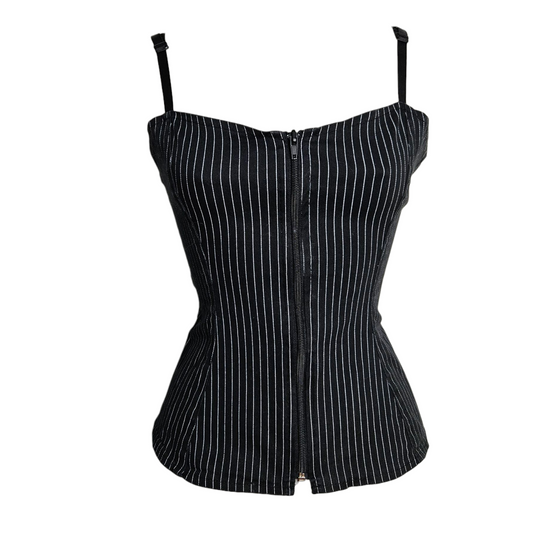 Haut esprit corset rayé