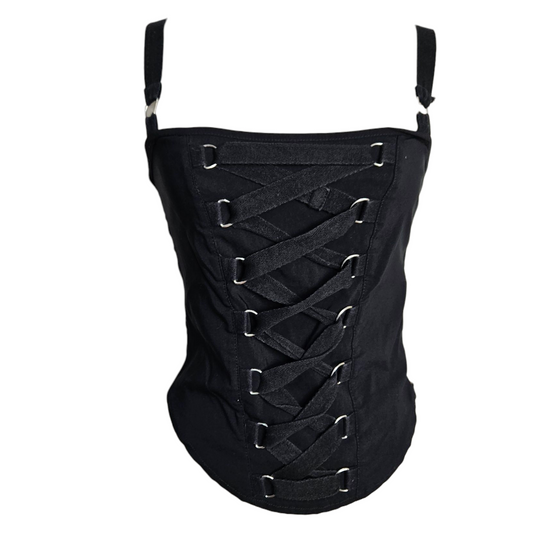 Haut esprit corset à laçage m