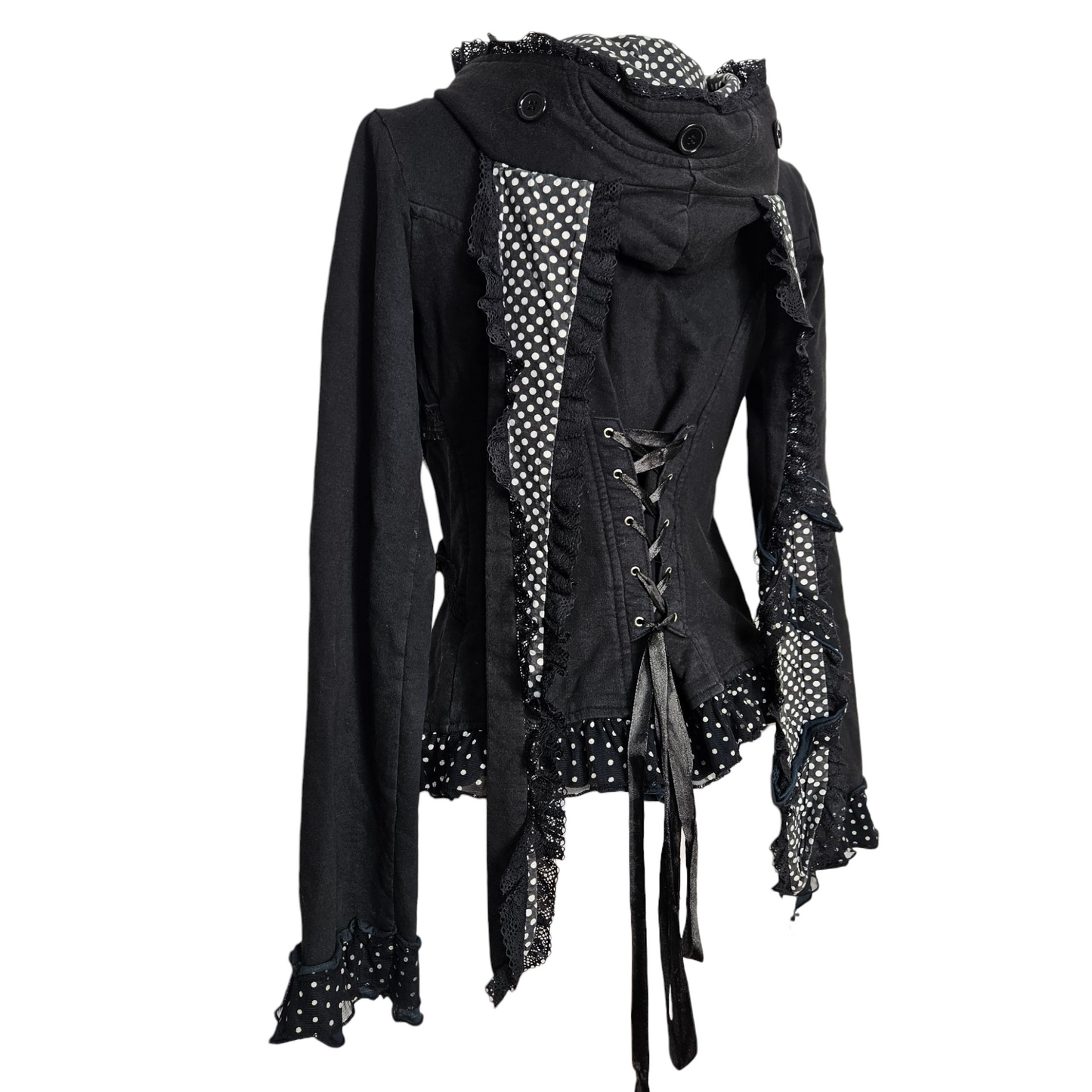 Gilet détails oreilles lapin et laçage