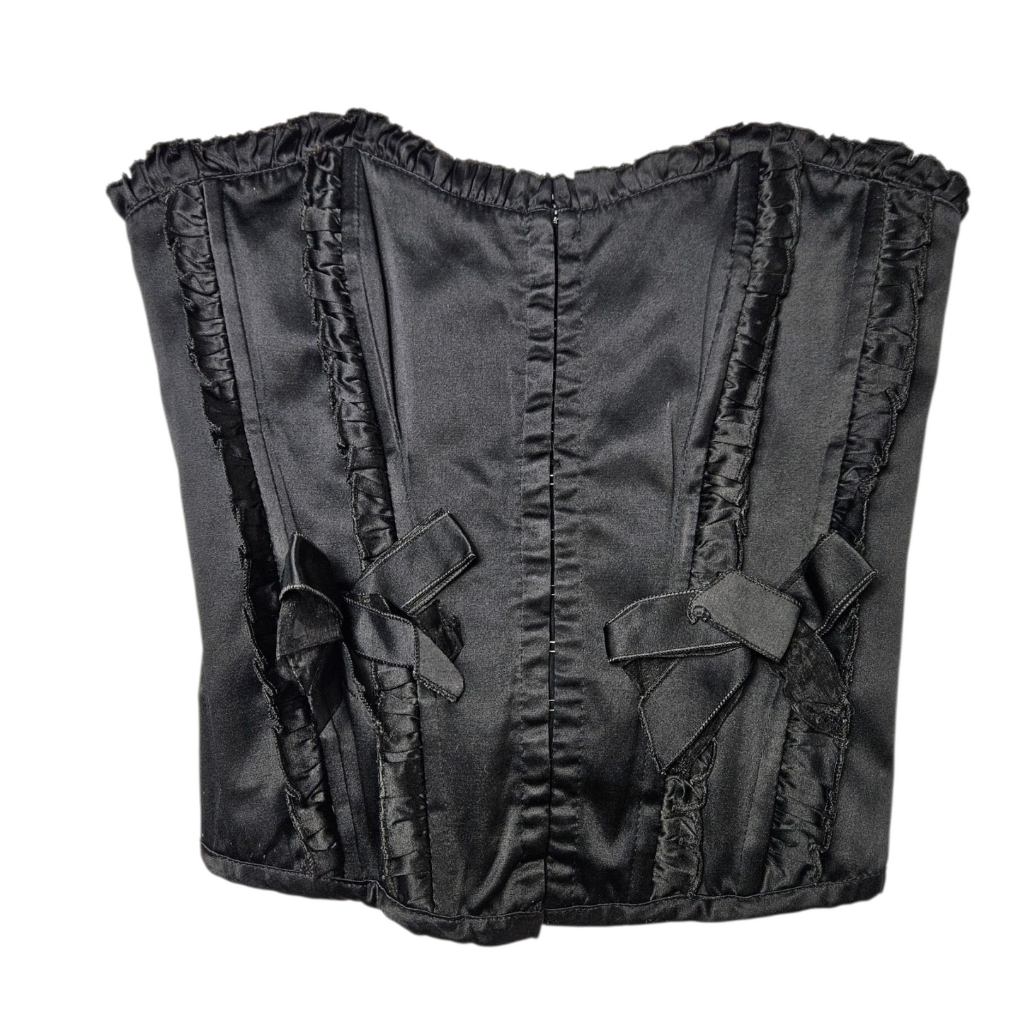 Bustier noir avec noeuds