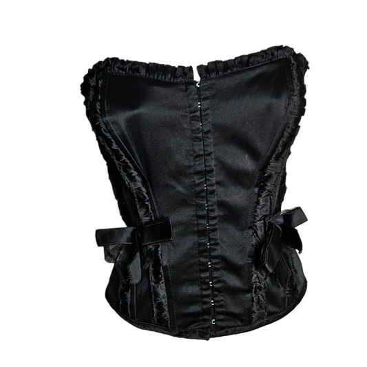 Bustier noir avec noeuds