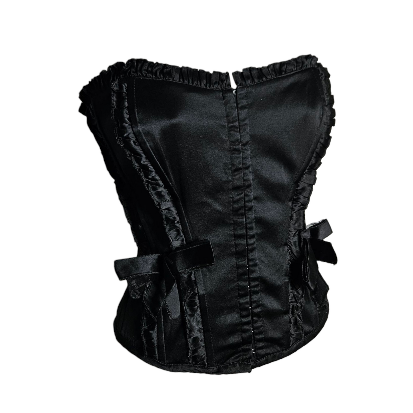 Bustier noir avec noeuds