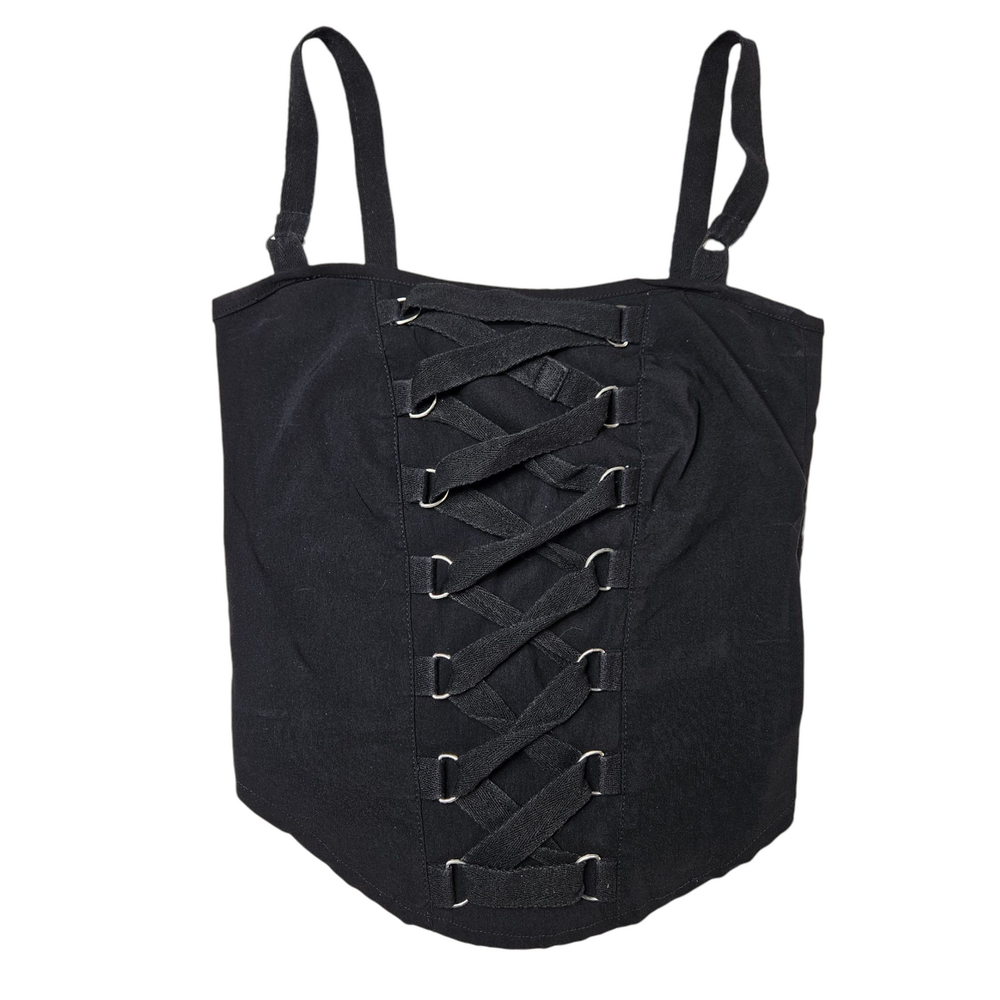 Haut esprit corset à laçage m