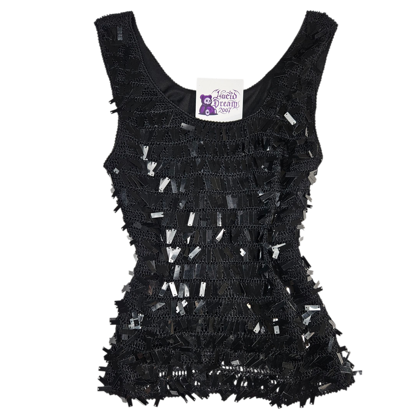 Haut crochet et sequins