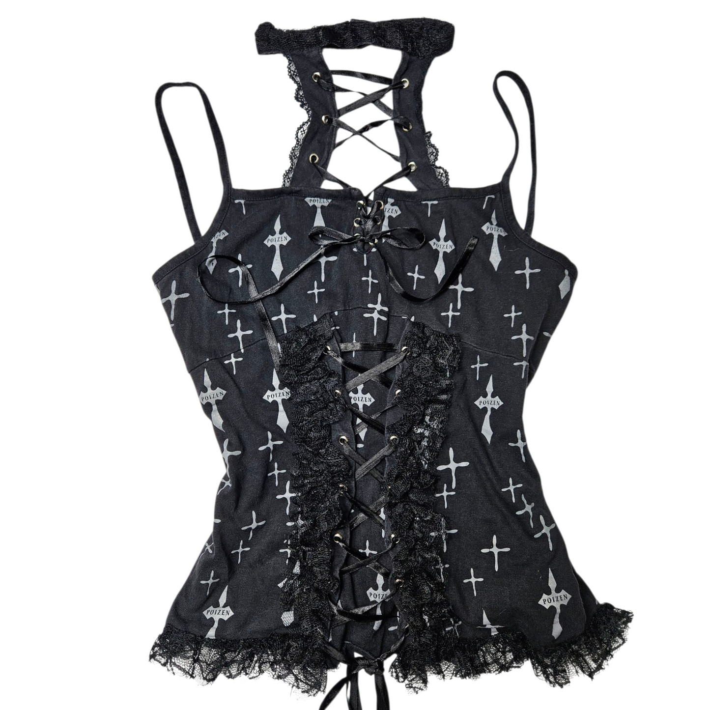 Haut motif croix Poizen Industries