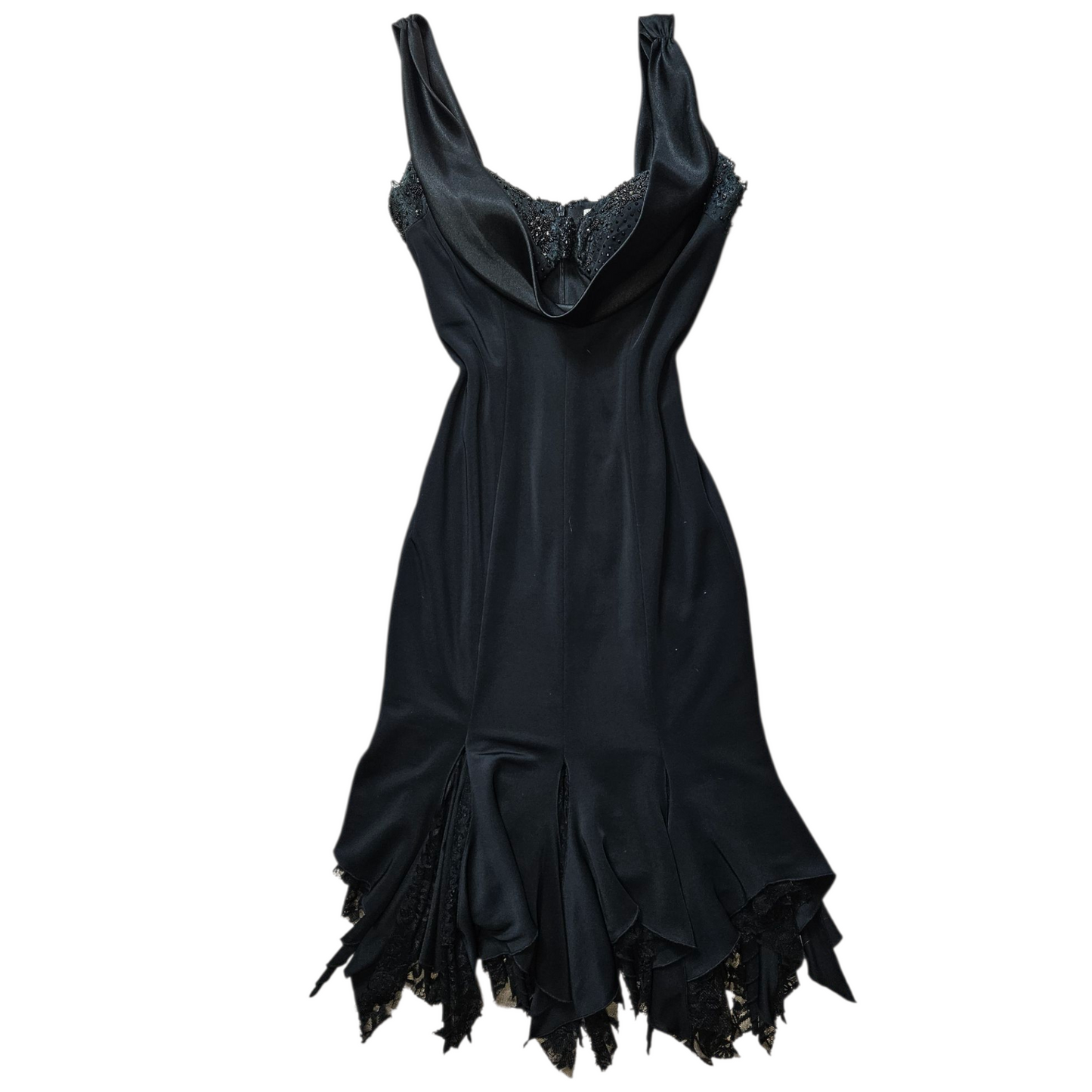 Robe de soirée asymétrique noire