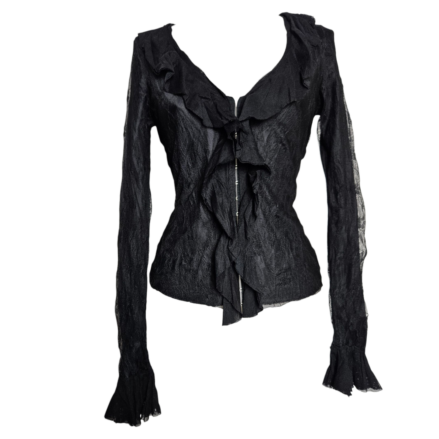 Chemisier en dentelle noire