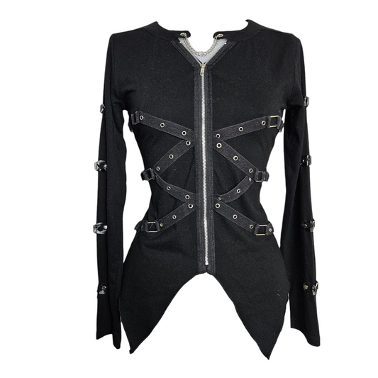 Haut détails sangles et chaines