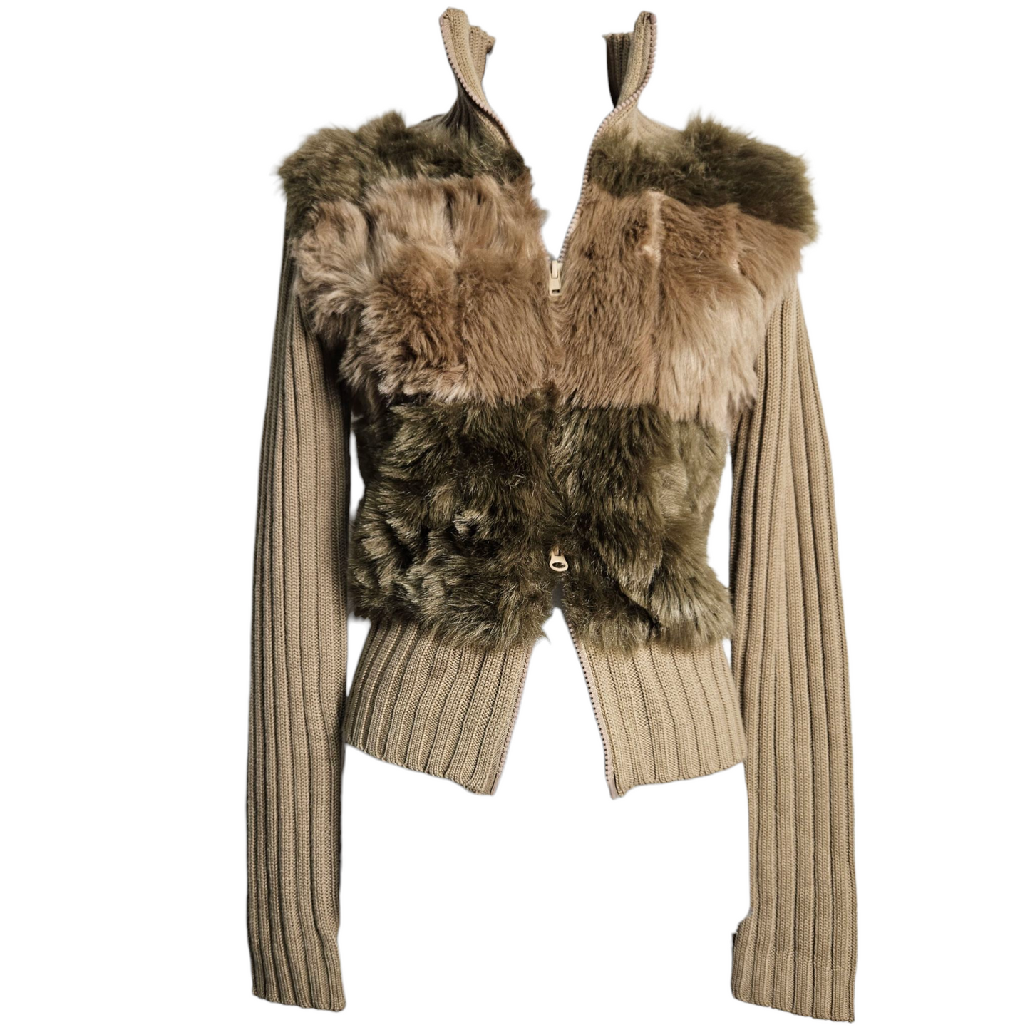 Blouson avec fausse fourrure