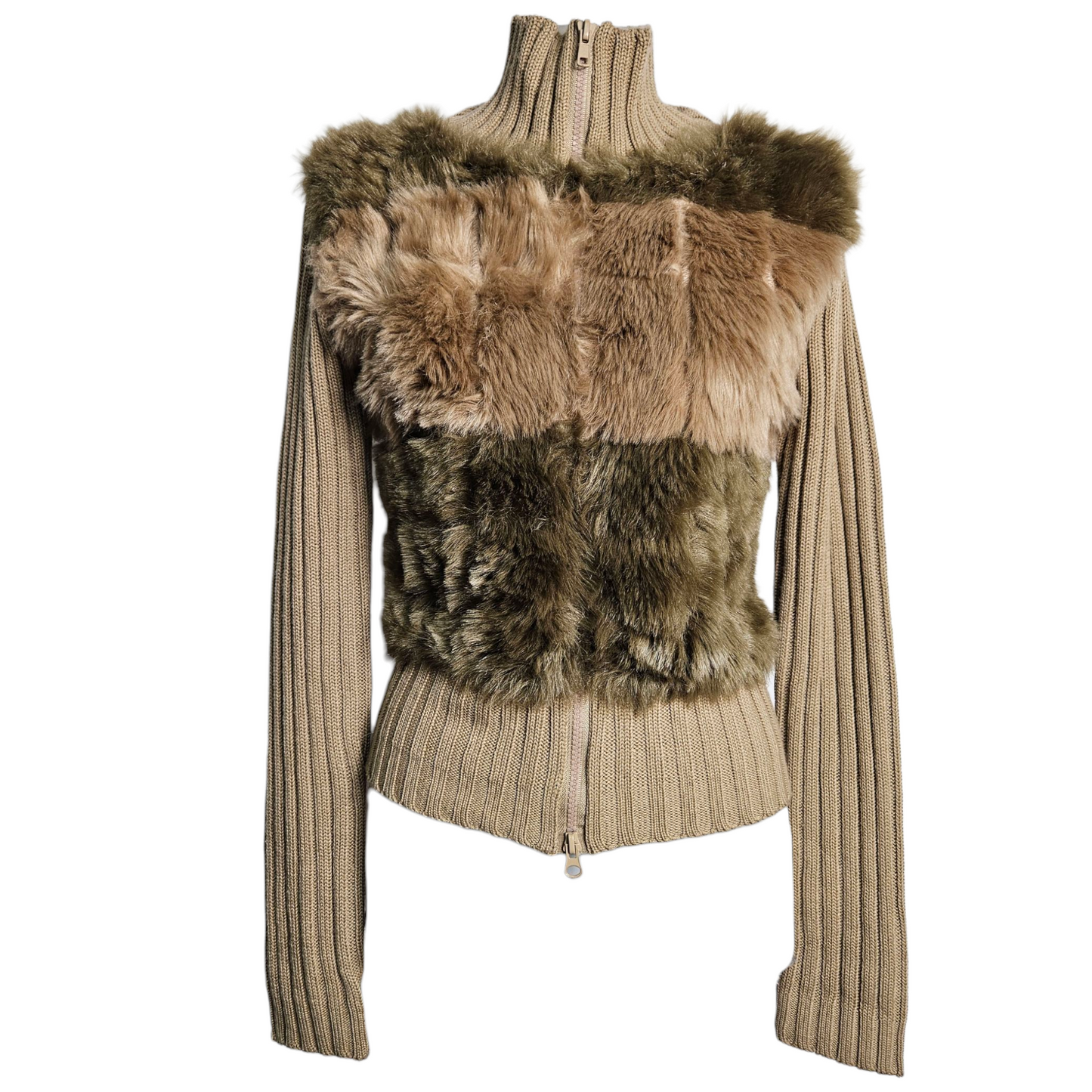 Blouson avec fausse fourrure