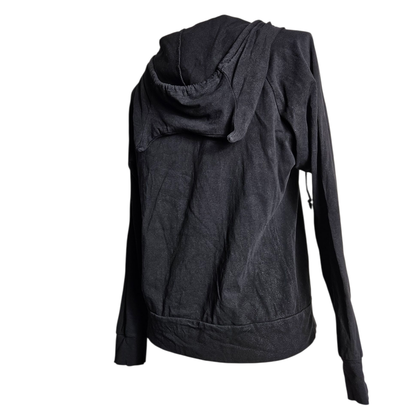 Gilet noir capuche à oreilles