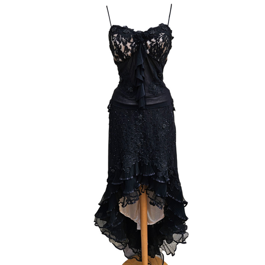 Ensemble en voile brodé