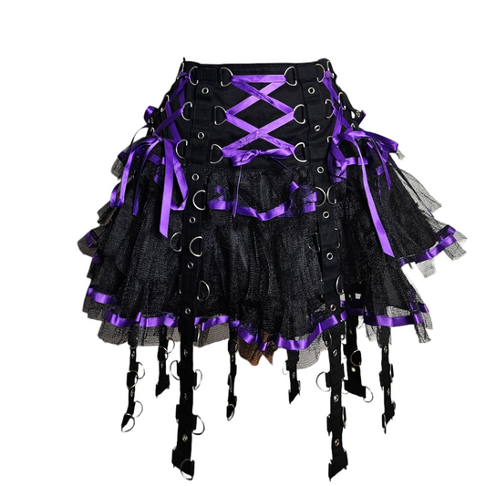 Chai skirt violette et noire