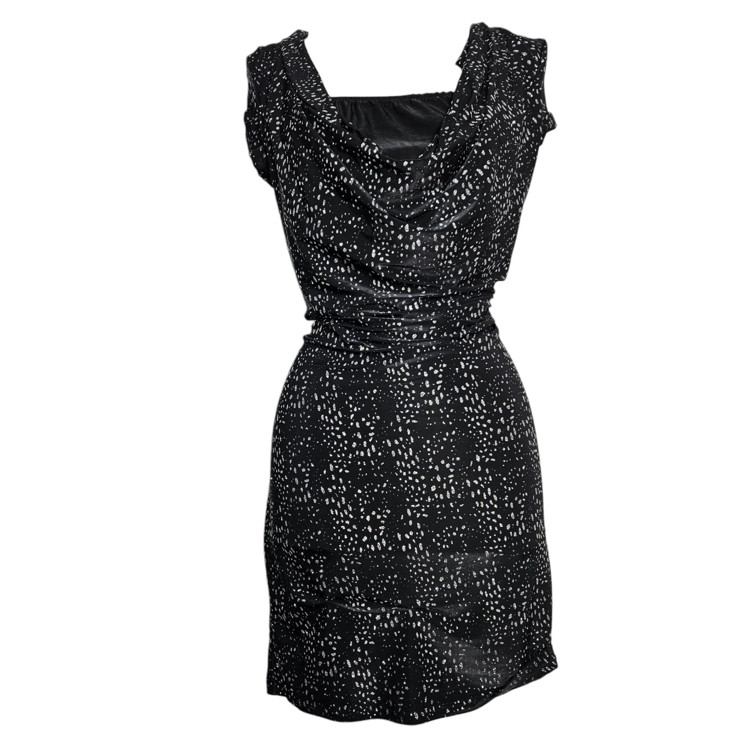 Robe dos nu strass argentés