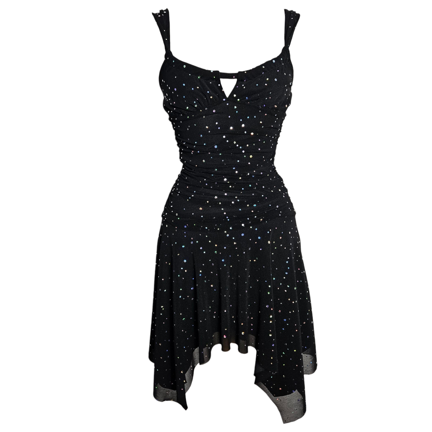 Robe noire à strass