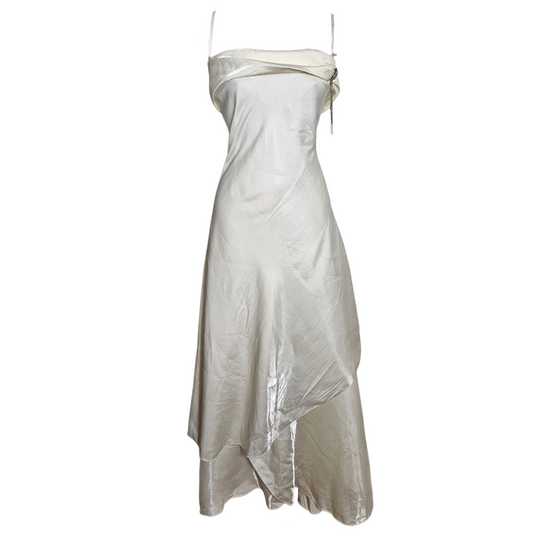 Maxi robe blanc nacré