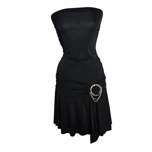 Robe busiter noire à boucles