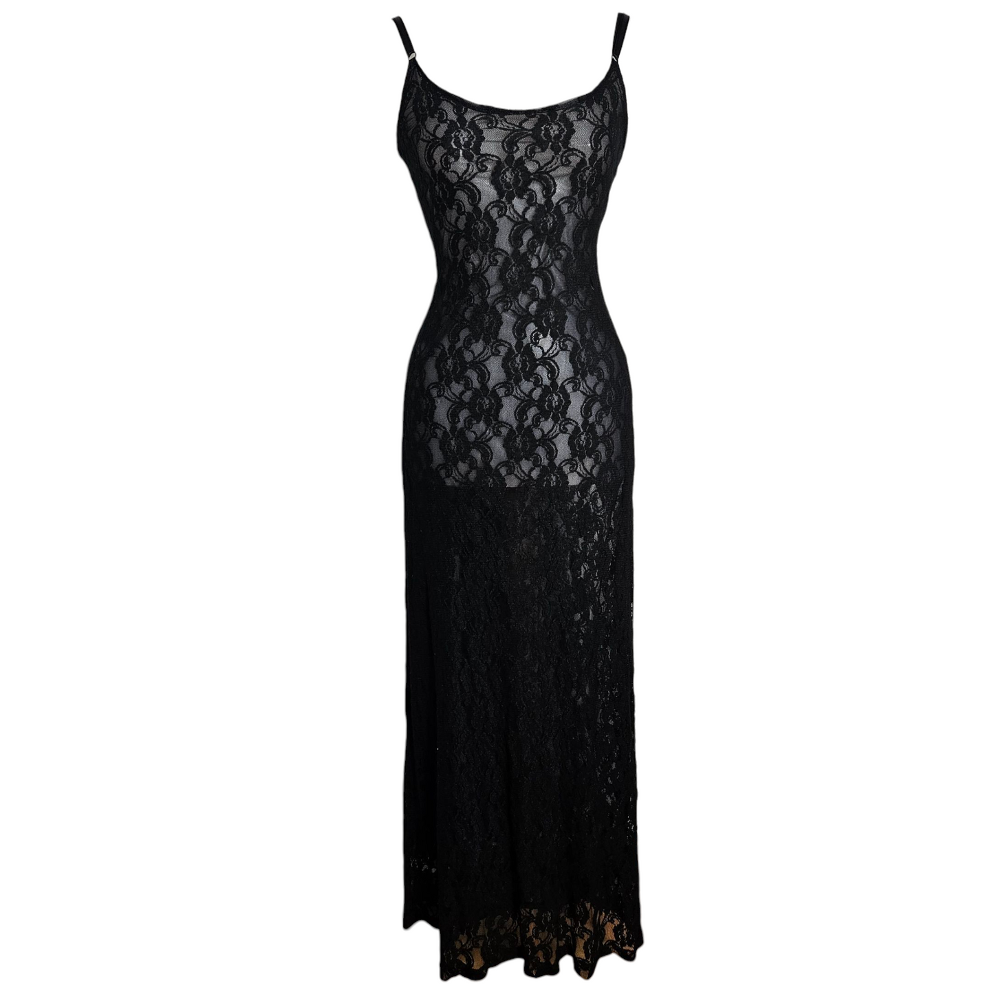 Vestido de encaje negro