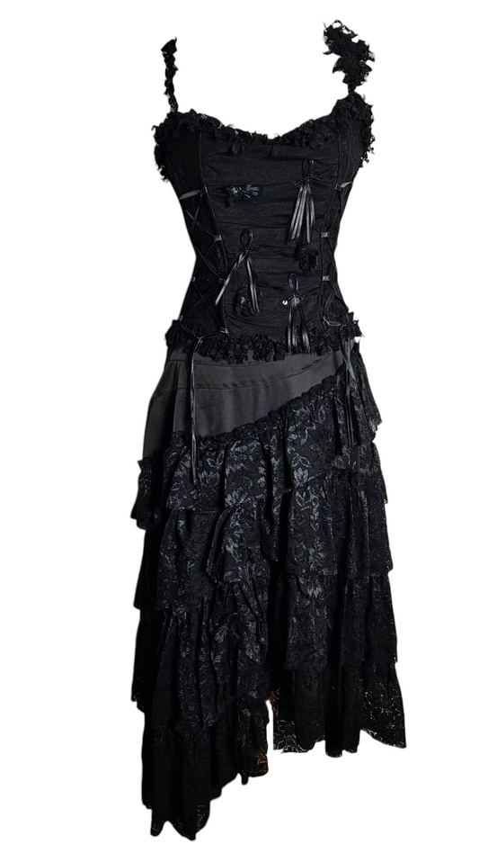 Ensemble noir détails dentelle
