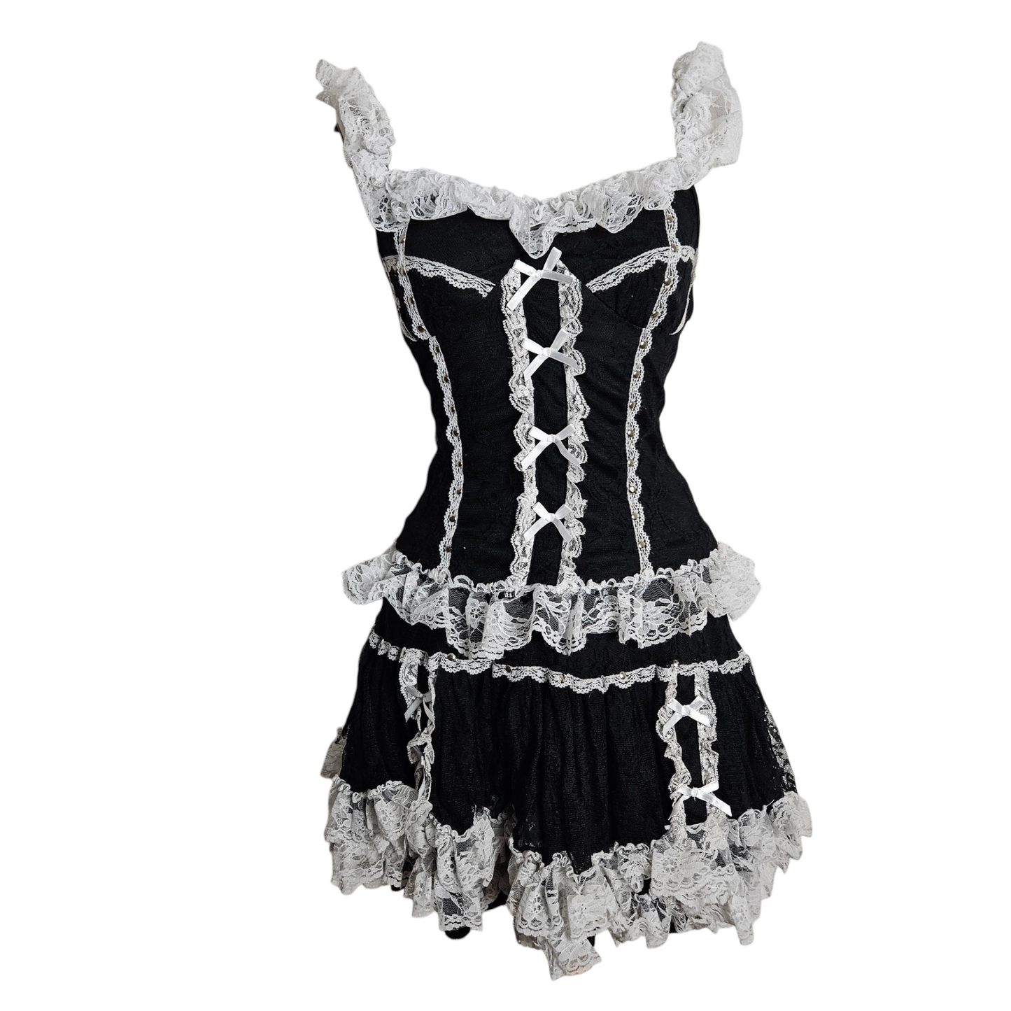 Ensemble dentelle noir et blanc