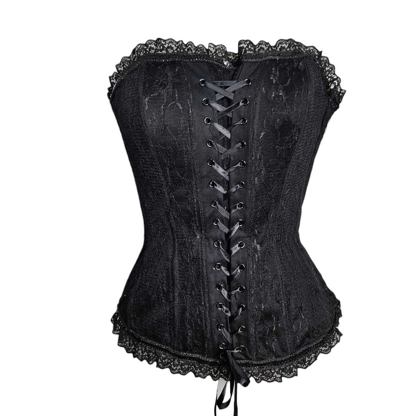 Bustier corseté noir