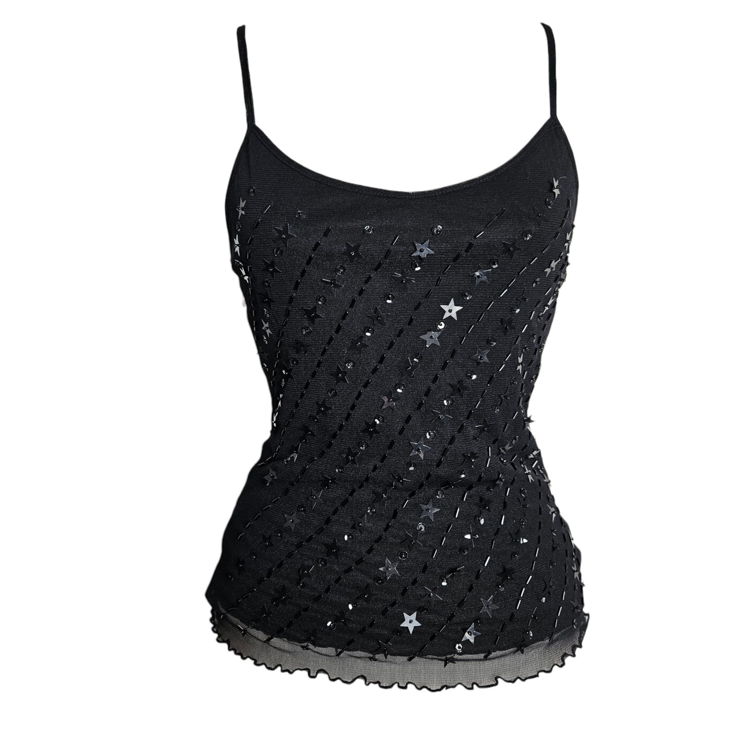 Star sequined top