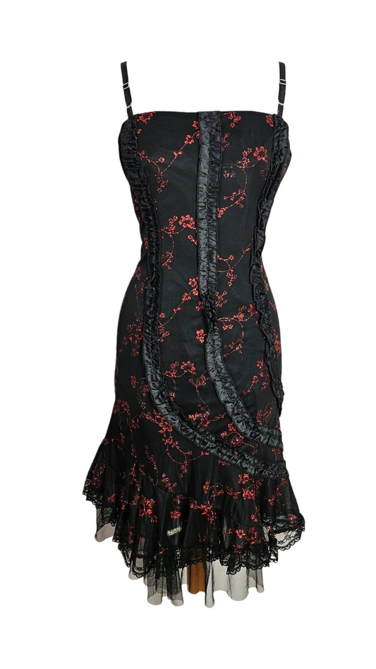 Girls' black and red vanilla dress