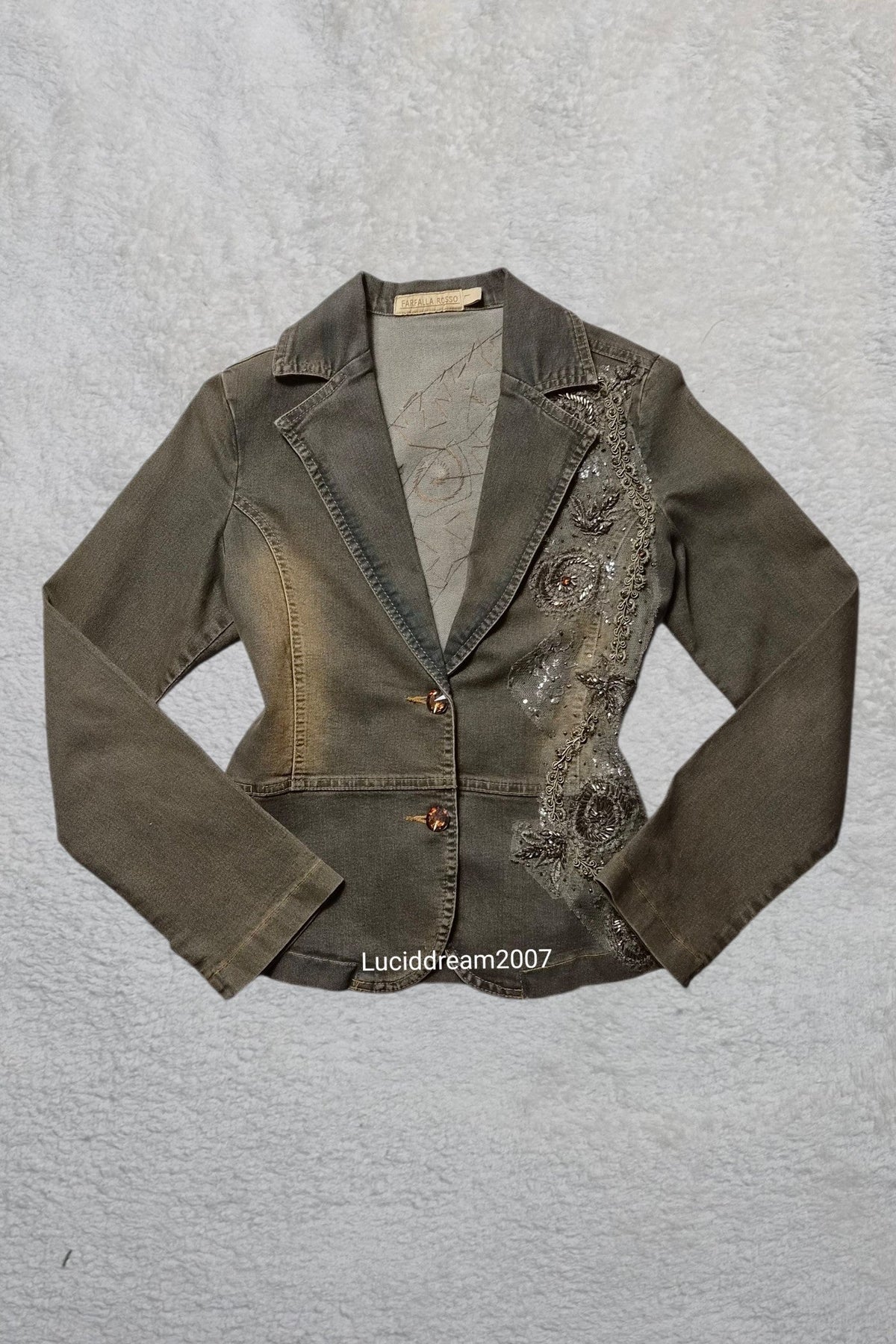 Embroidered denim jacket