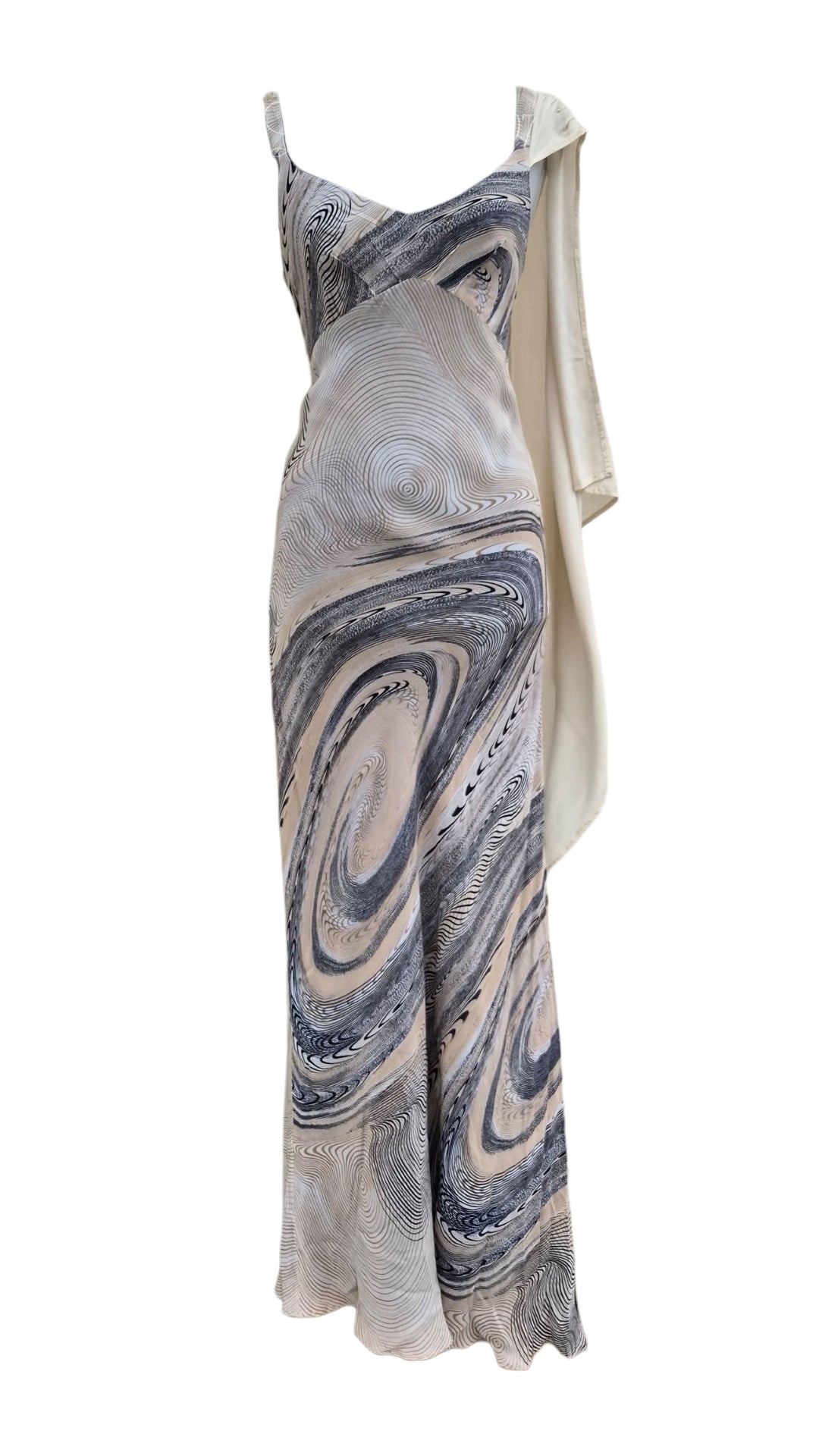Robe en voile beige