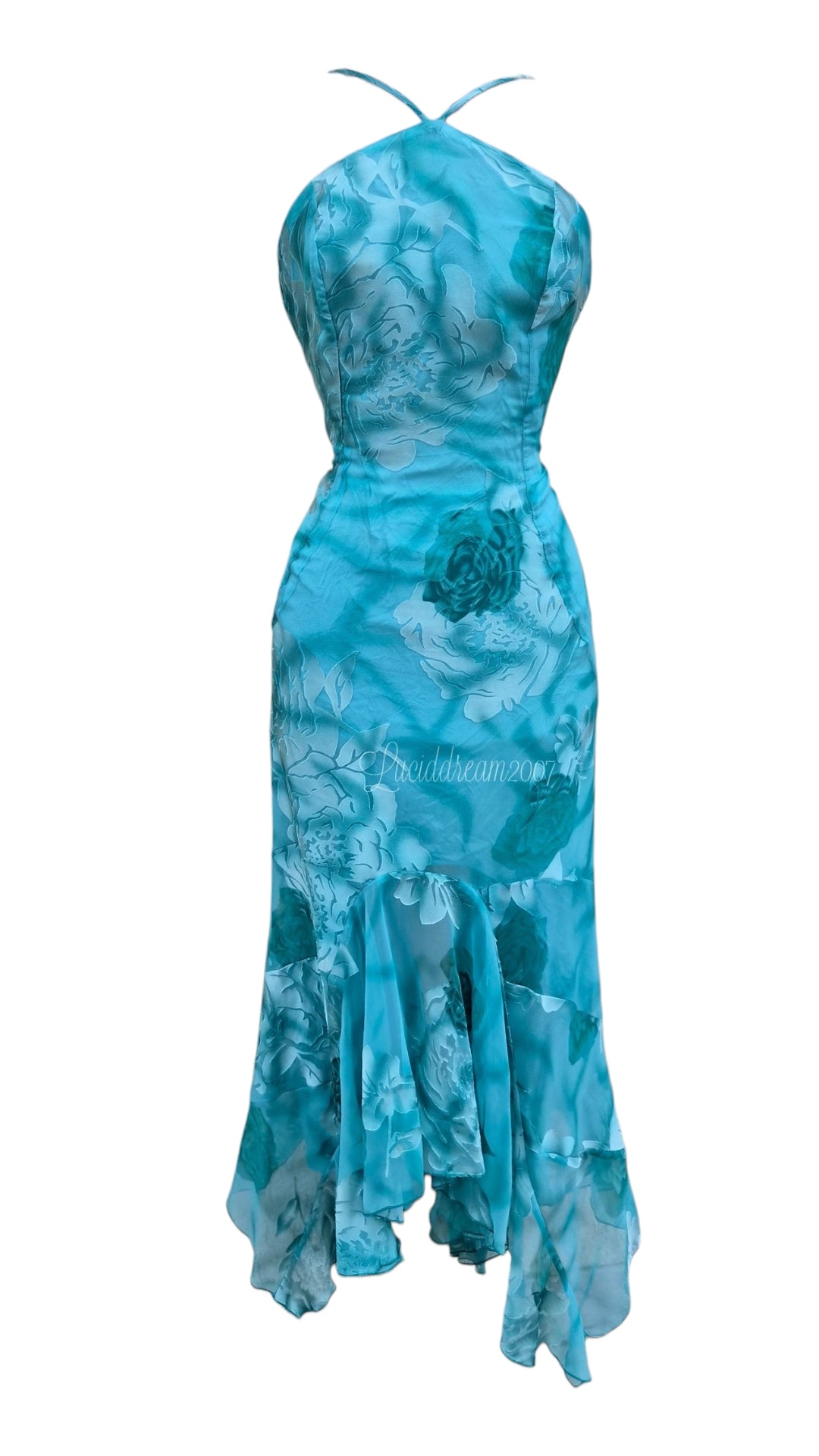 Robe fleurie bleue