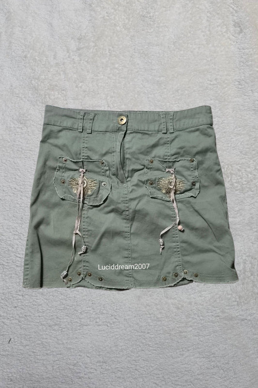 Mini jupe style cargo