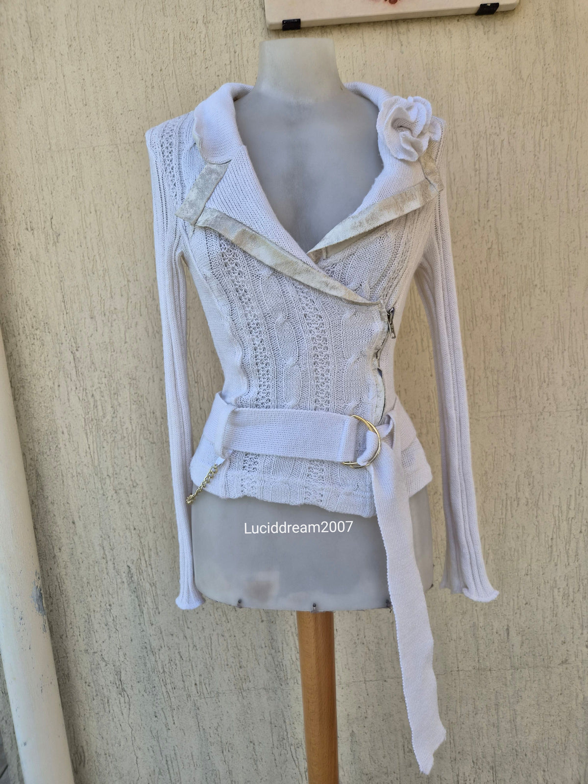 Veste en crochet Zone Bleue