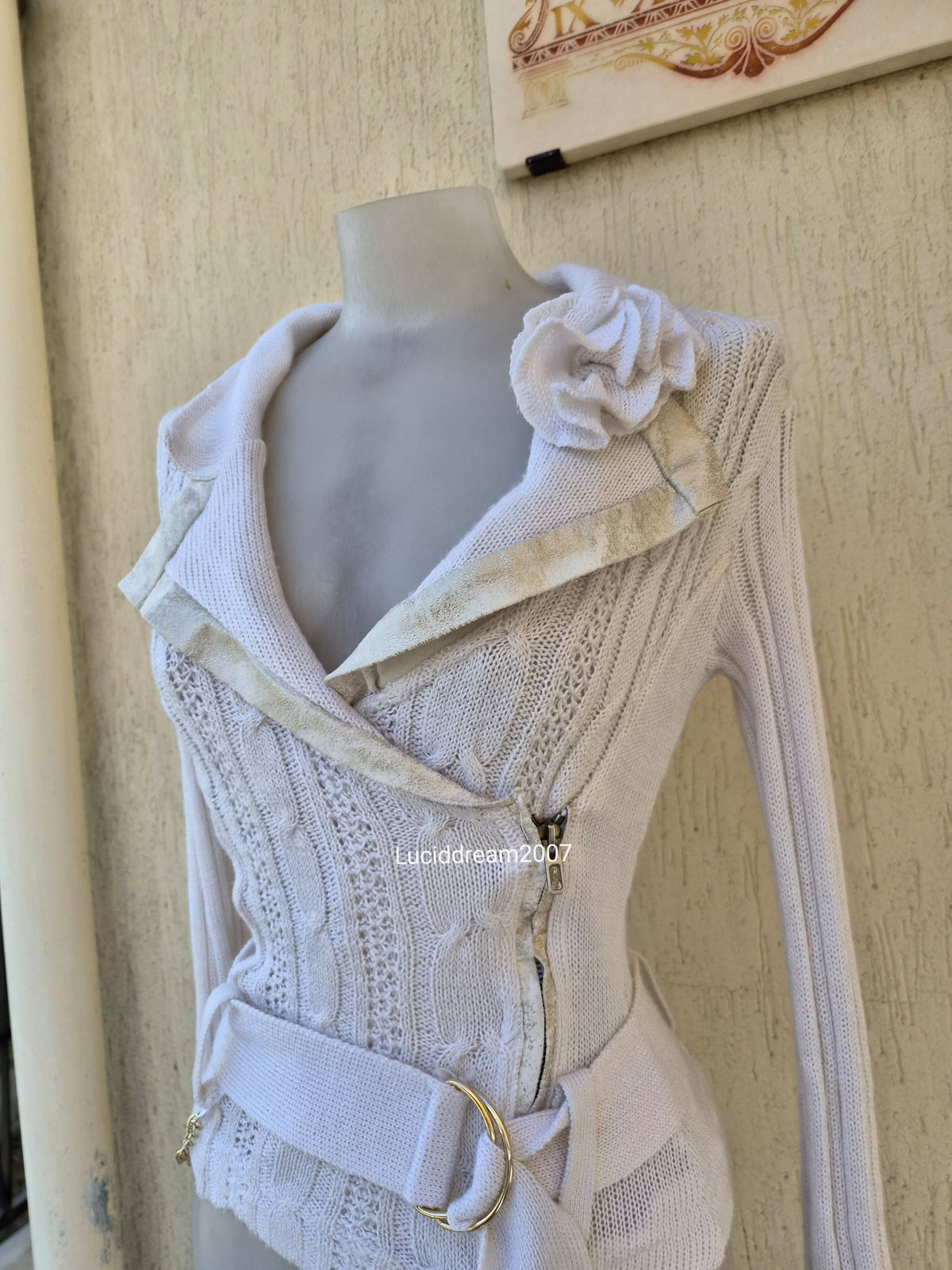 Veste en crochet Zone Bleue