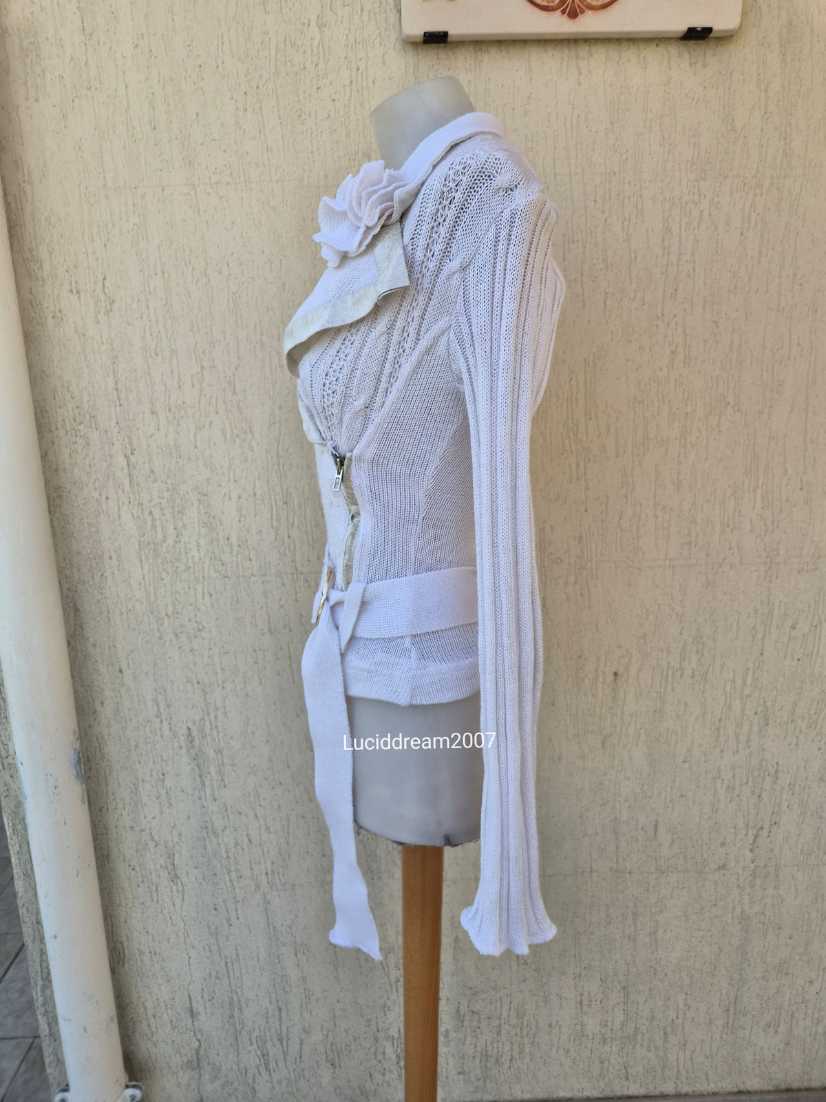 Veste en crochet Zone Bleue