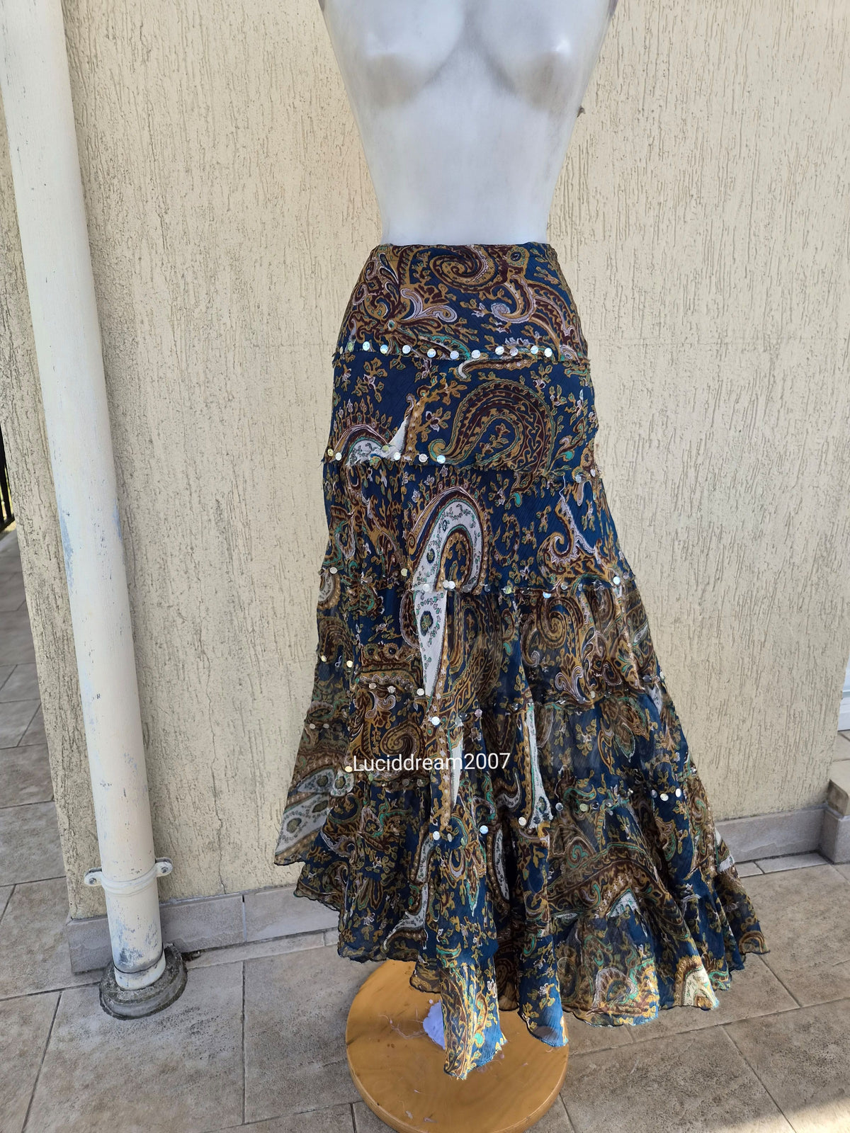 Paisley print skirt