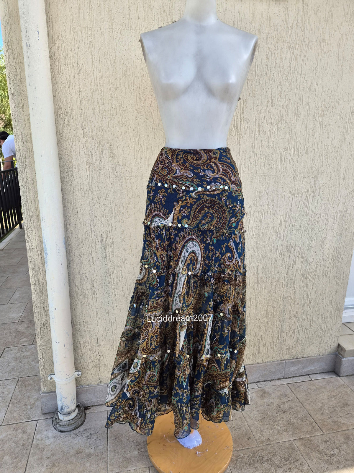 Paisley print skirt