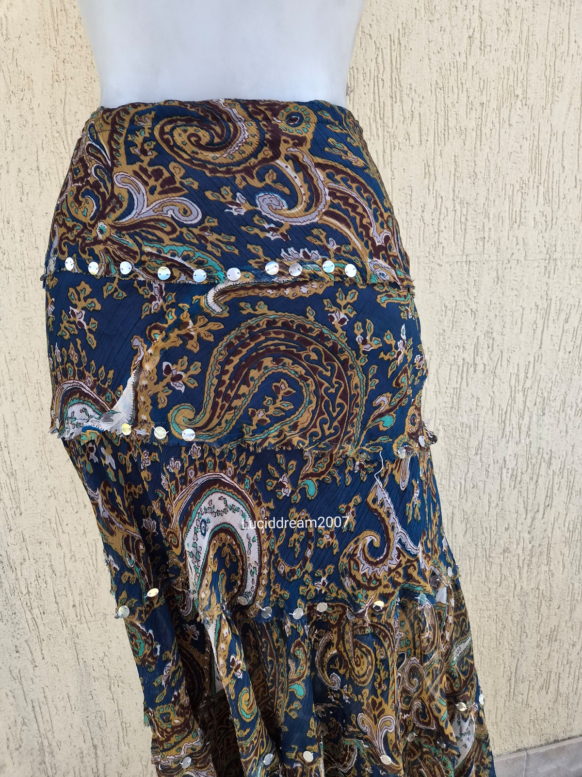 Paisley print skirt