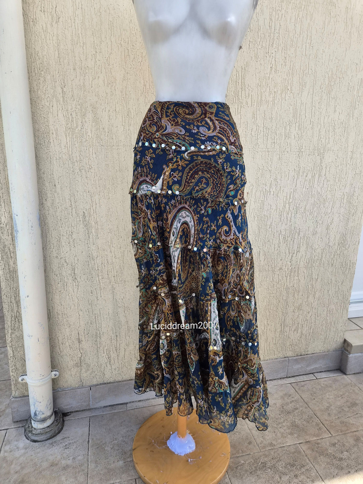 Paisley print skirt