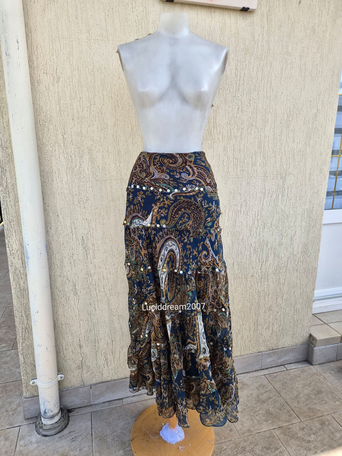 Paisley print skirt