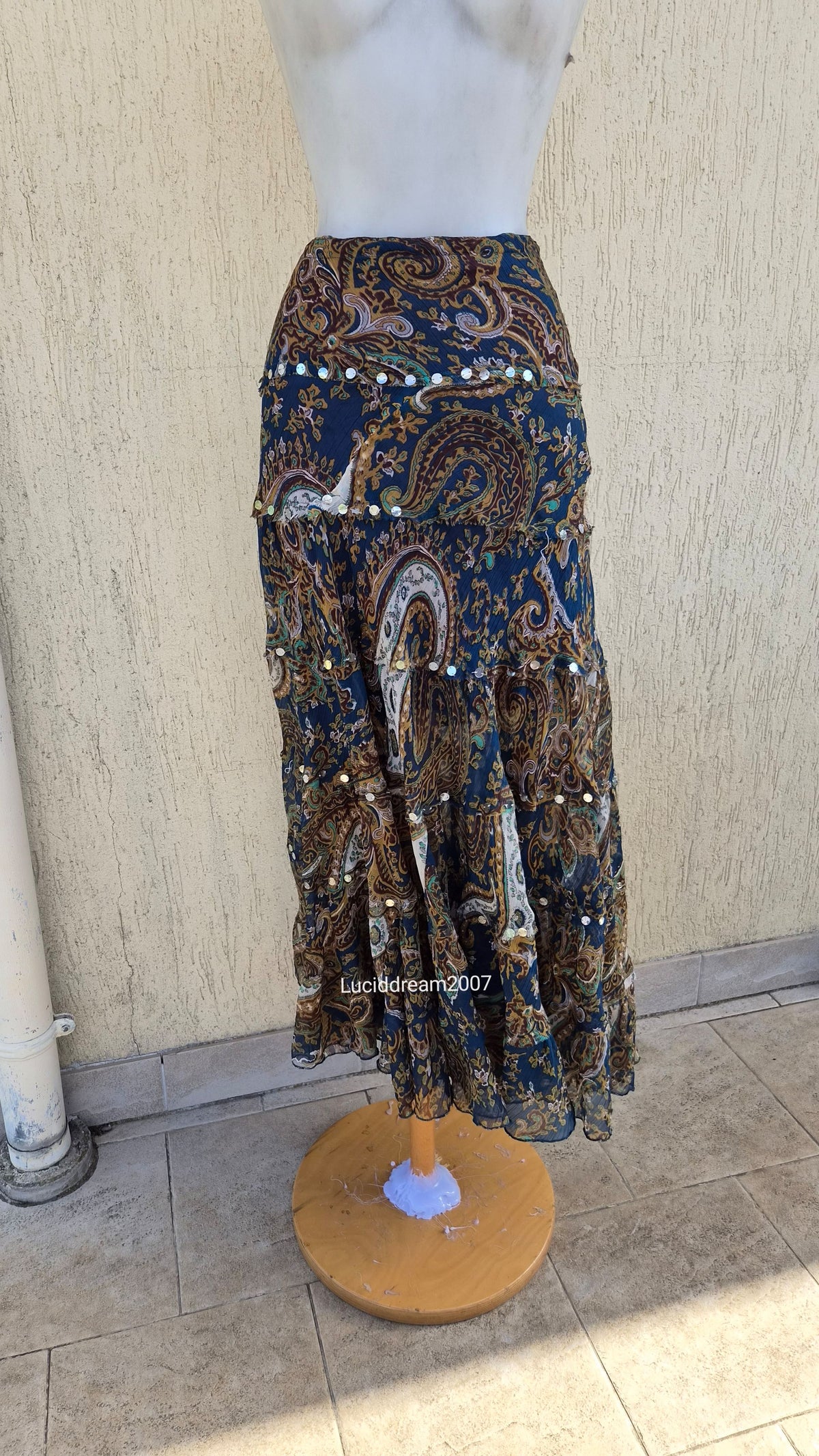 Paisley print skirt
