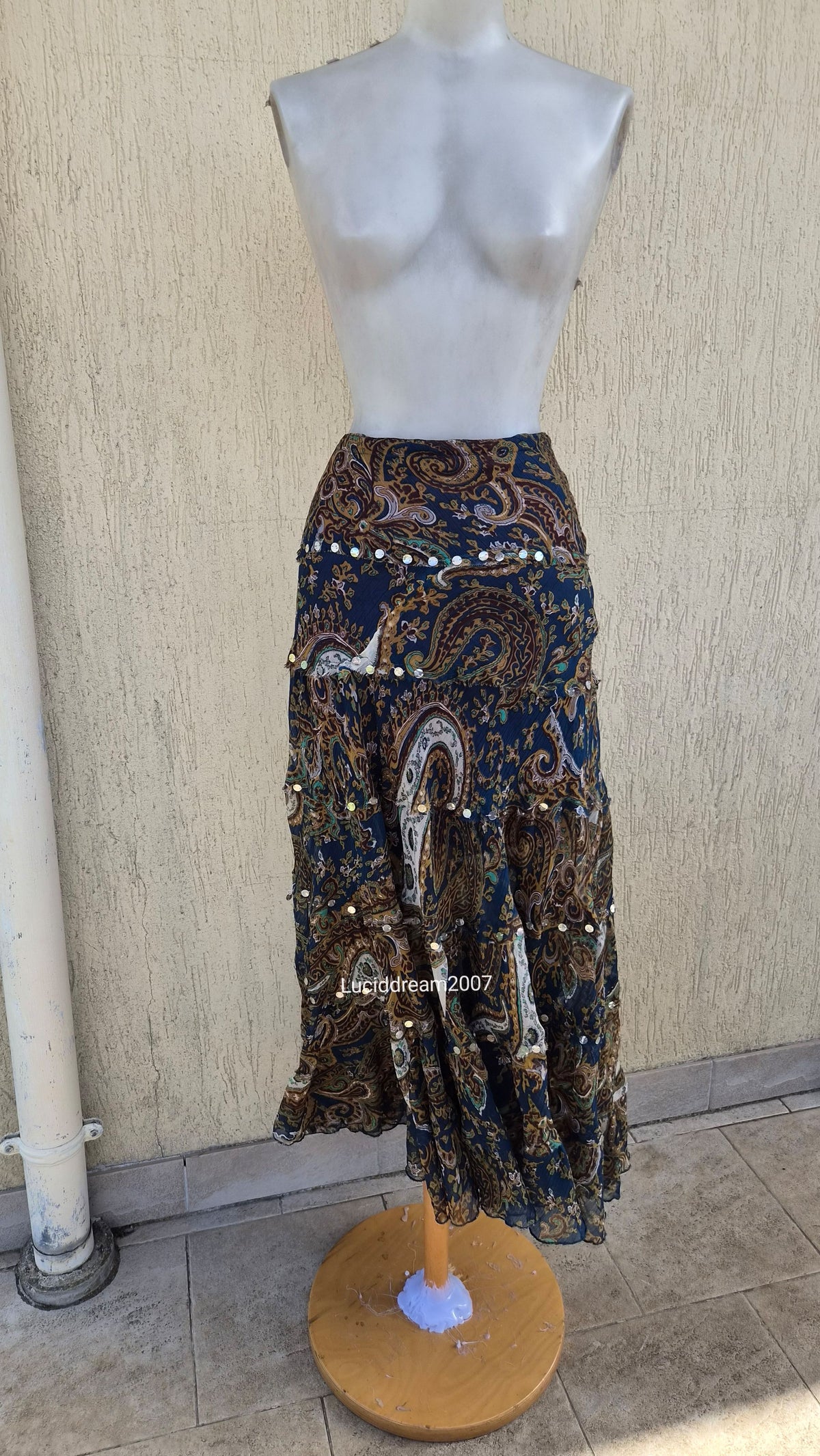 Paisley print skirt
