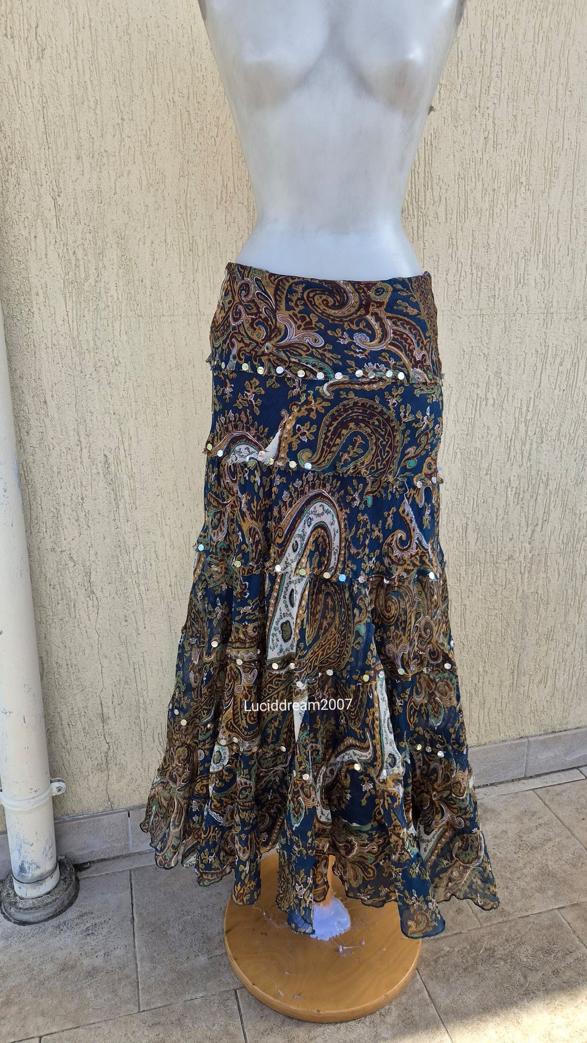 Paisley print skirt