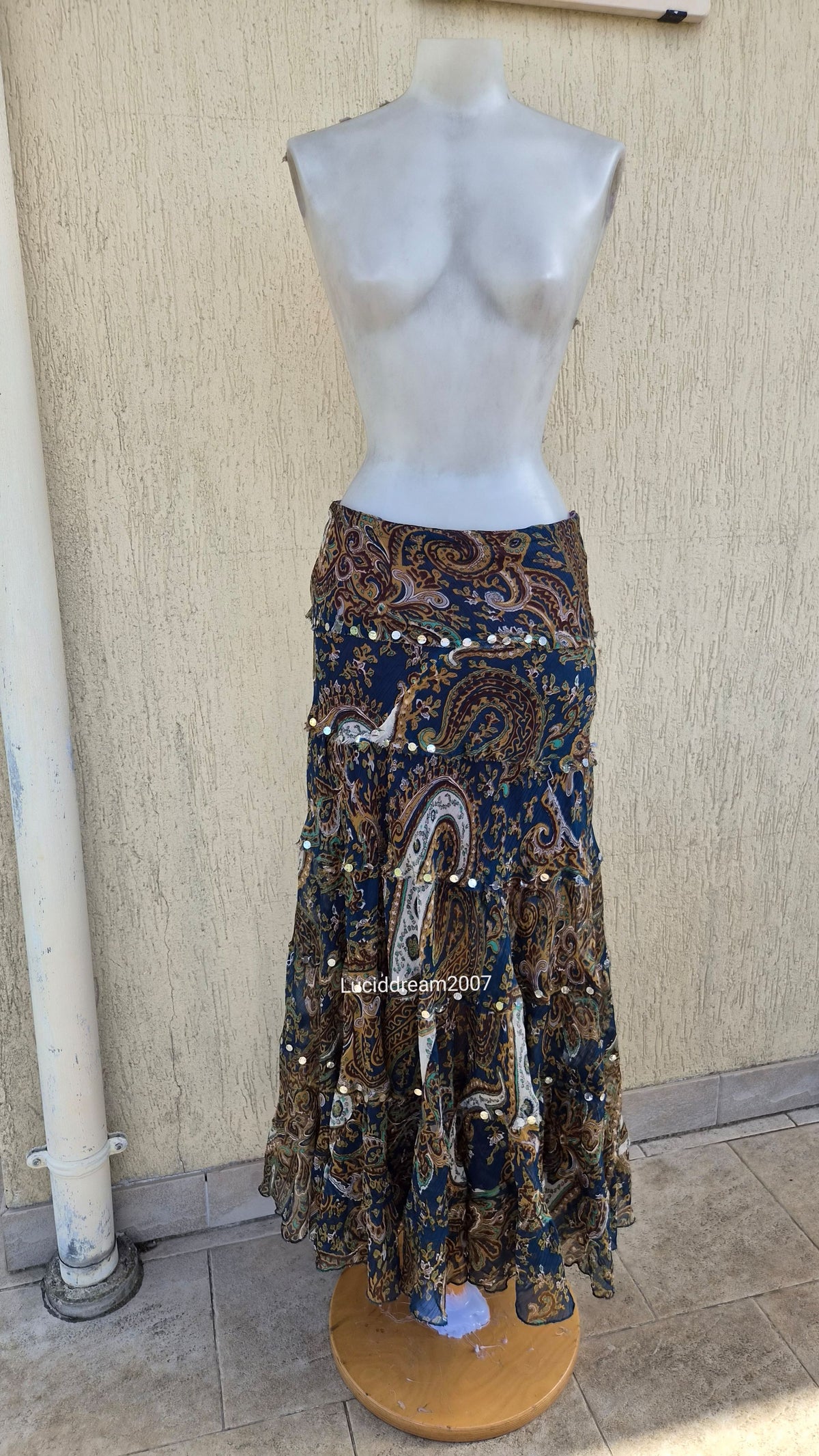 Paisley print skirt