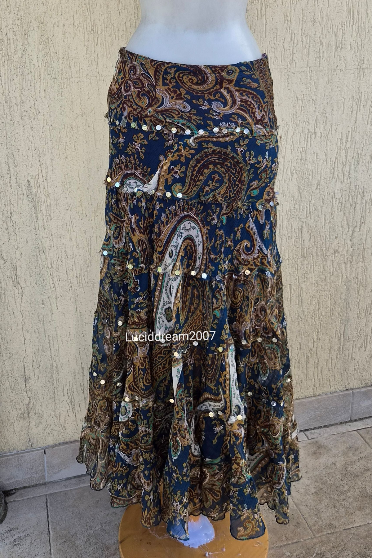 Paisley print skirt