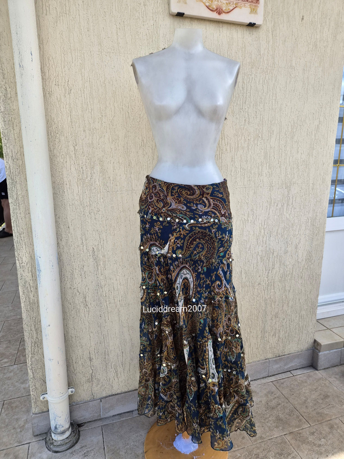 Paisley print skirt