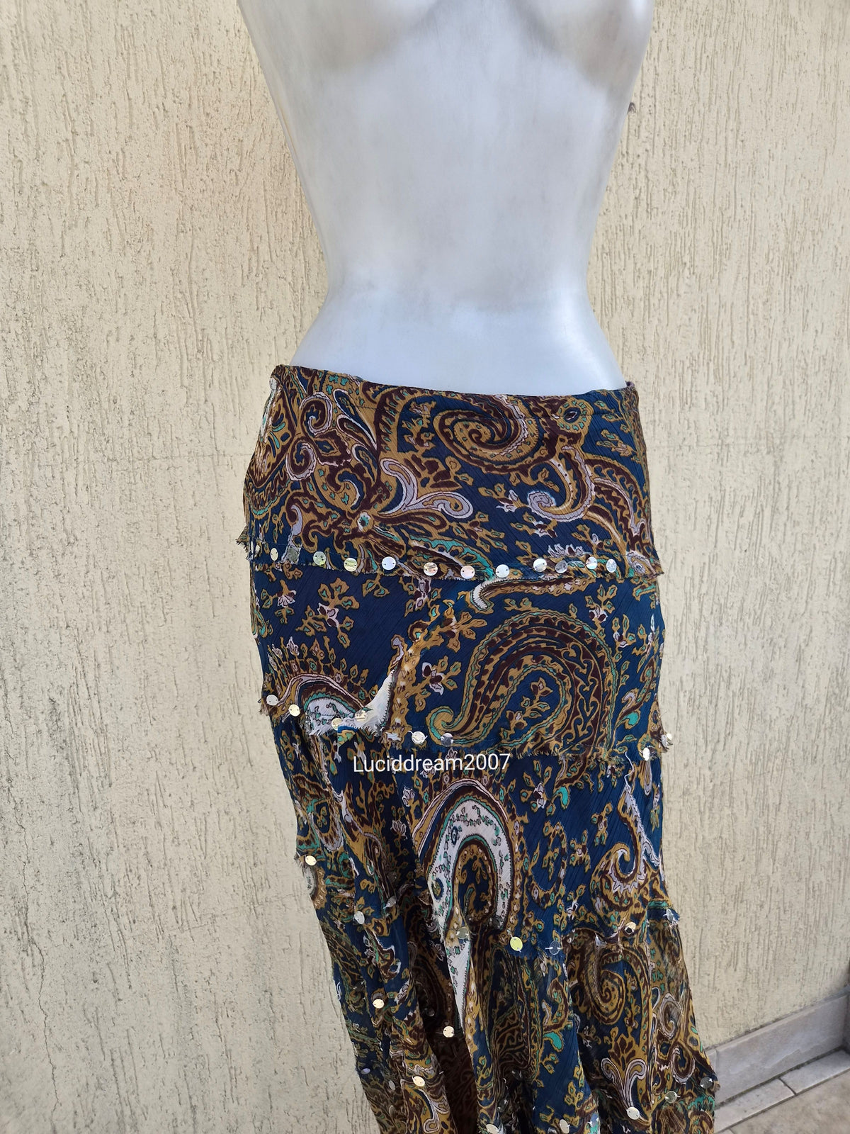 Paisley print skirt