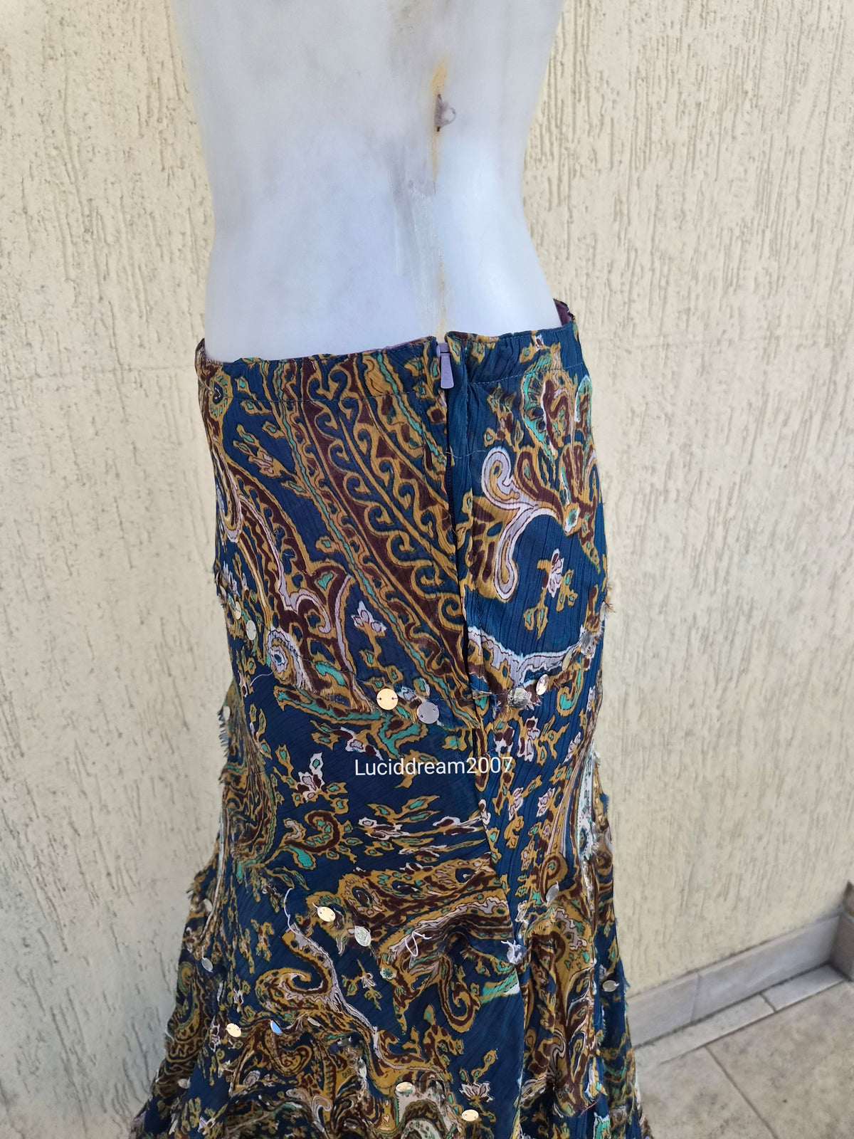 Paisley print skirt