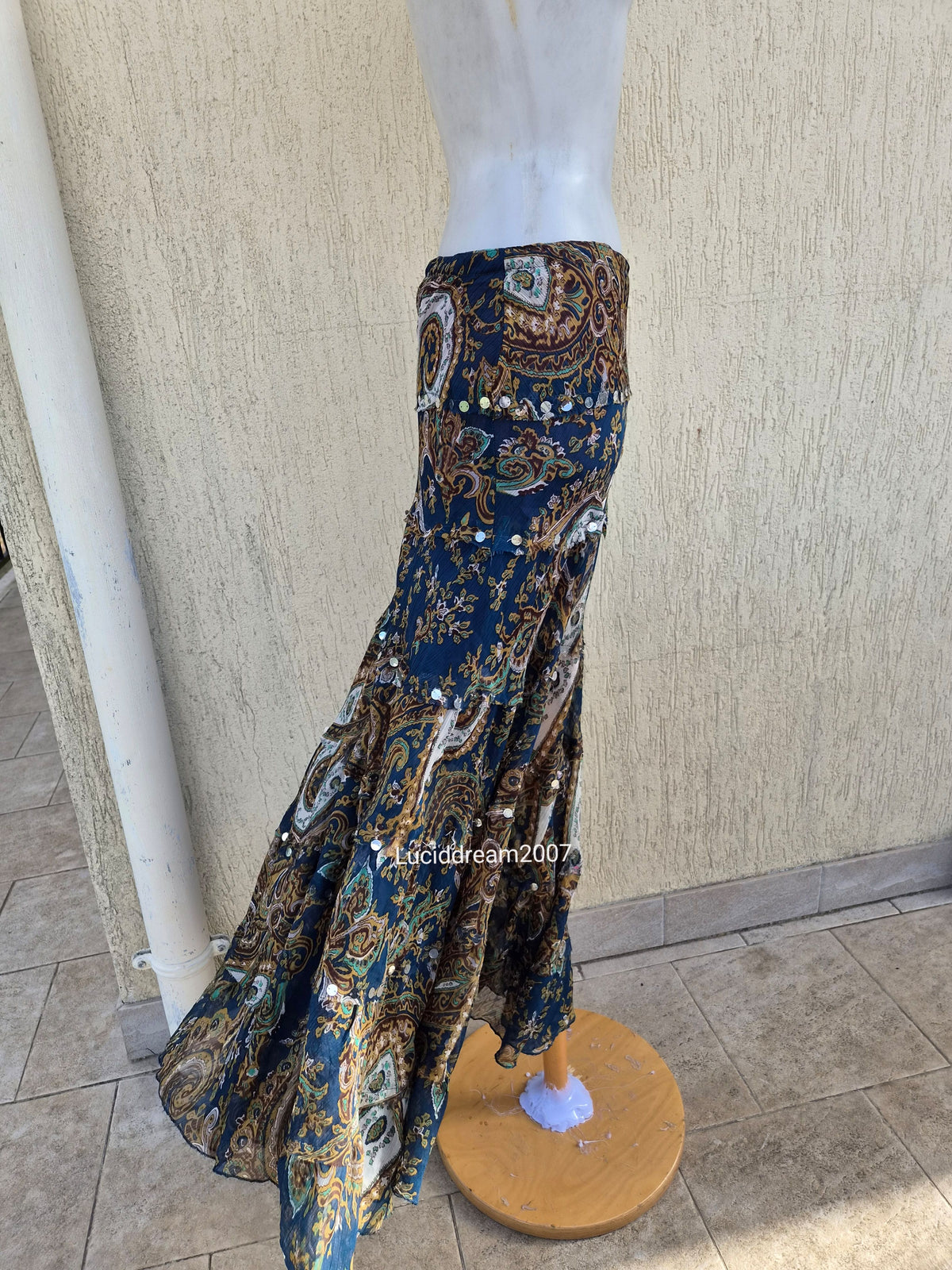 Paisley print skirt