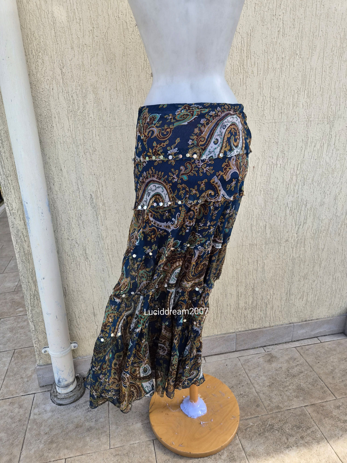 Paisley print skirt