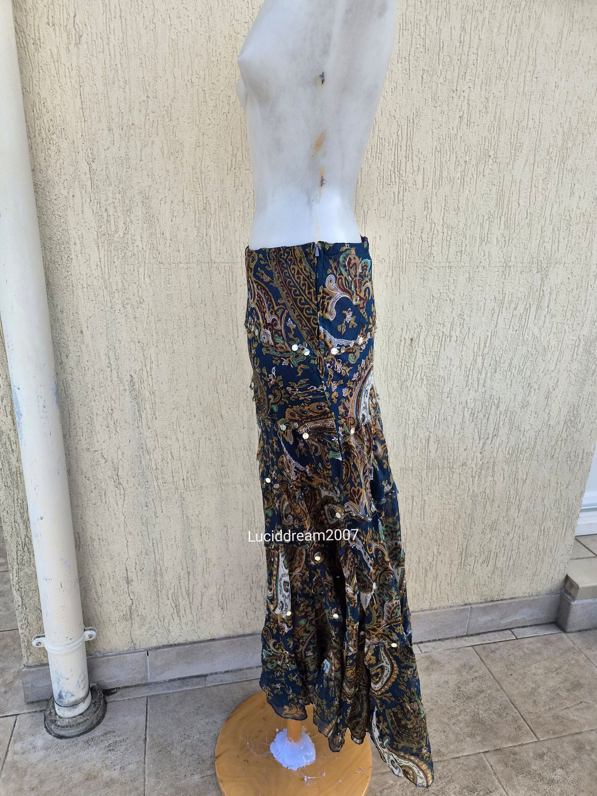 Paisley print skirt